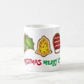 Mug Joyeux Noël Bell Snowman Mitten Tree Cookie (Centre)