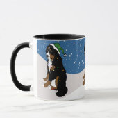 Mug Joyeux Noël Bernese Mountain Dog (Gauche)