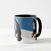 Mug Joyeux Noël Bernese Mountain Dog (Devant droit)