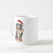 Mug Joyeux Noël Bernese Mountain Dog Santa Hat (Devant gauche)