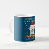 Mug Joyeux Noël Bichons Frise Dog Ugly Sweat (Devant gauche)