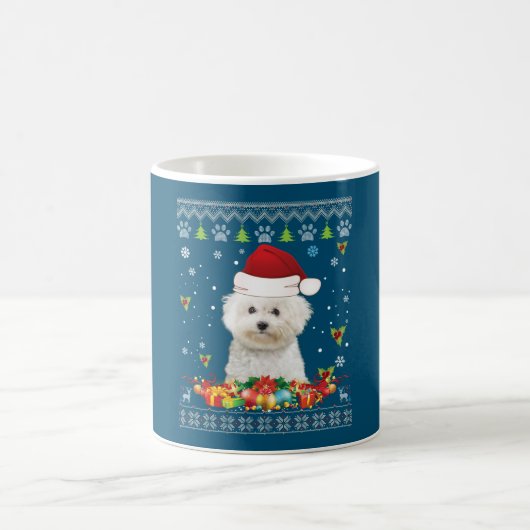 Mug Joyeux Noël Bichons Frise Dog Ugly Sweat (Centre)