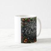 Mug Joyeux Noël, Black Coffee Cup (Devant droit)