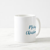 Mug Joyeux Noël bleu océan (Devant droit)