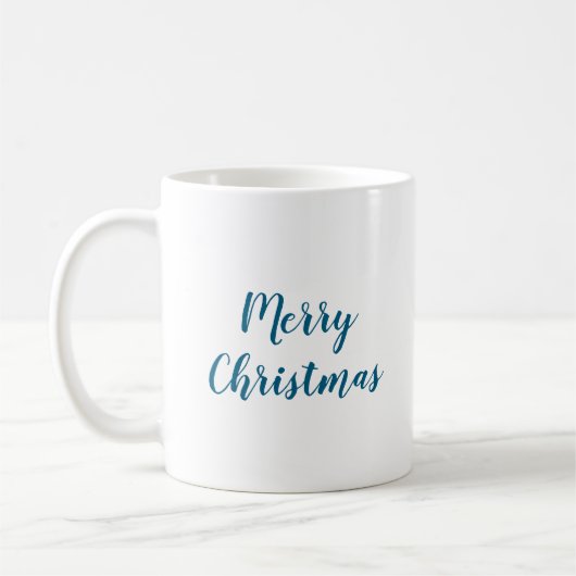 Mug Joyeux Noël bleu océan (Gauche)