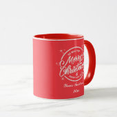 Mug Joyeux Noël & Bonne Nouvelle Année, Typographie Bl (Devant droit)