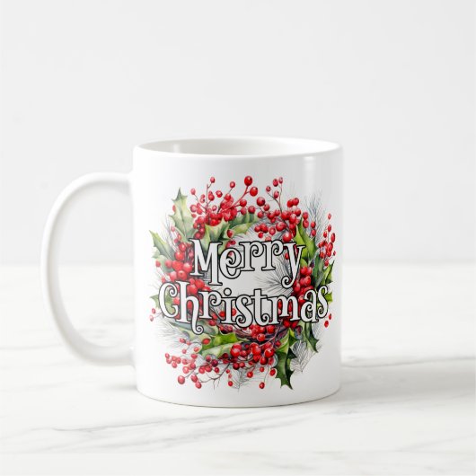Mug Joyeux Noël | Bonnes Fêtes (Gauche)