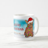 Mug Joyeux Noël Boston Terrier Santa Hat Amoureux des (Devant droit)