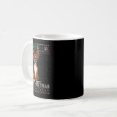 Mug Joyeux Noël Boxer Reindeer Amoureux de les chiens  (Devant gauche)