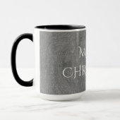 Mug Joyeux Noël Chalkboard Typographie noir blanc (Gauche)