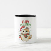 Mug Joyeux Noël Chat – Création festive pour les Fêtes (Centre)
