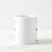 Mug Joyeux Noël ! Chat en smoking offrant un toast (Centre)