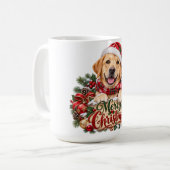Mug Joyeux Noël Chien Labrador (Devant gauche)