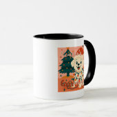 Mug Joyeux Noël ! Chien mignon et drôle (Devant droit)