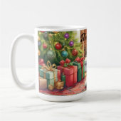 Mug Joyeux Noël Chien Vacances (Gauche)