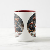 Mug Joyeux Noël Chiens Chiens Snowman (Centre)