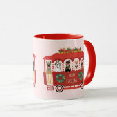 Mug Joyeux Noël Chiens de vacances Trolly (Devant droit)