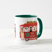 Mug Joyeux Noël Chiens de vacances Trolly (Devant droit)