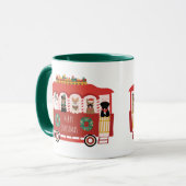 Mug Joyeux Noël Chiens de vacances Trolly (Devant gauche)
