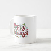 Mug Joyeux Noël Coloré Moderne (Devant gauche)