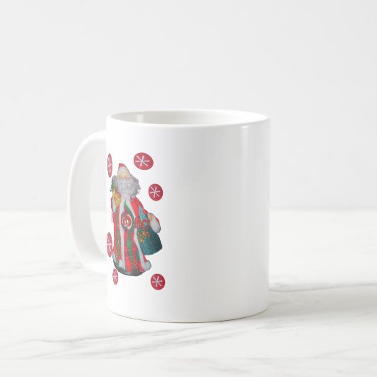 Mug Joyeux Noël coloré Père Noël Imprimer (Devant gauche)