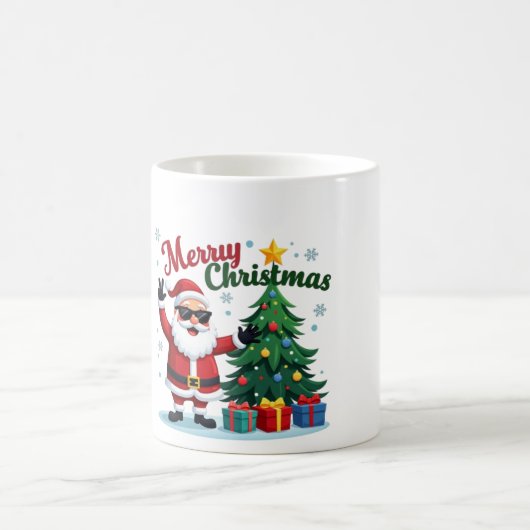 Mug Joyeux Noël | Conception père Noël & Arborescence (Centre)