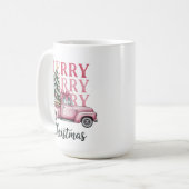 Mug Joyeux Noël Coquette Bow Noël Fête (Devant gauche)