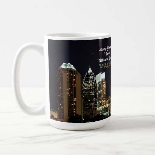 Mug Joyeux Noël d'Atlanta, Géorgie (Gauche)
