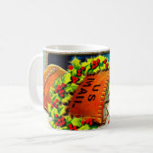 Mug Joyeux Noël de chat vintage (Devant gauche)