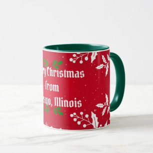 Mug Joyeux Noël de Chicago, Illinois