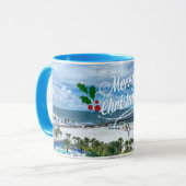 Mug Joyeux Noël de Clearwater Beach (Devant gauche)