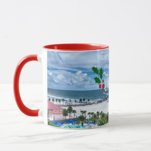 Mug Joyeux Noël de Clearwater Beach (Gauche)
