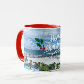 Mug Joyeux Noël de Clearwater Beach (Devant gauche)