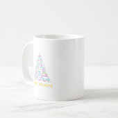 Mug Joyeux Noël de débogage de l'arbre de Noël en code (Devant gauche)