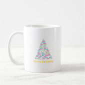 Mug Joyeux Noël de débogage de l'arbre de Noël en code (Gauche)