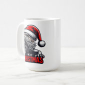 Mug Joyeux Noël de Dragon, Joyeux Noël Père Noël Lizar (Devant gauche)