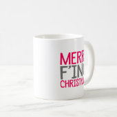 Mug Joyeux Noël de F'ing. (Devant droit)