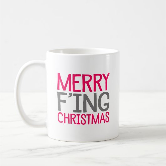 Mug Joyeux Noël de F'ing. (Gauche)