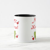 Mug Joyeux Noël de grenouille Kissmas (Centre)