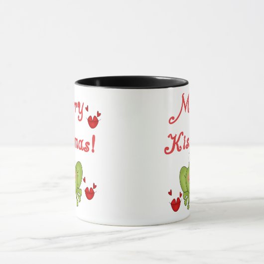 Mug Joyeux Noël de grenouille Kissmas (Centre)