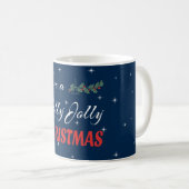 Mug Joyeux Noël de houx (Devant droit)