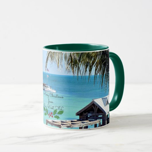 Mug Joyeux Noël de Key West (Devant droit)