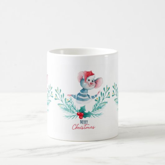 Mug Joyeux Noël de la souris (Centre)