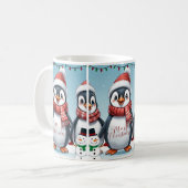 Mug Joyeux Noël de manchot (Devant gauche)