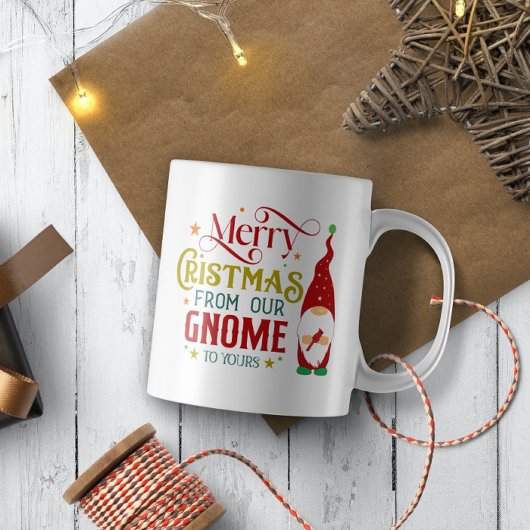Mug Joyeux Noël De Notre Gnome À Votre
