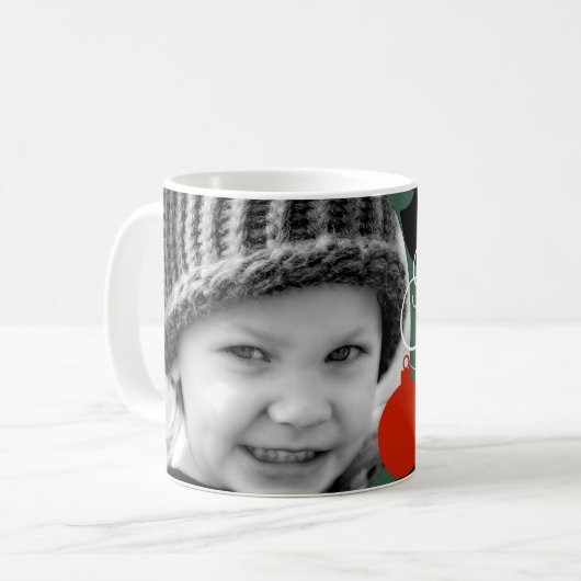 Mug Joyeux Noël de photo faite sur commande avec le (Devant gauche)