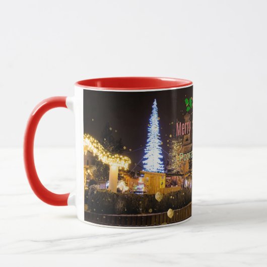 Mug Joyeux Noël de Poprad, Slovaquie (Gauche)
