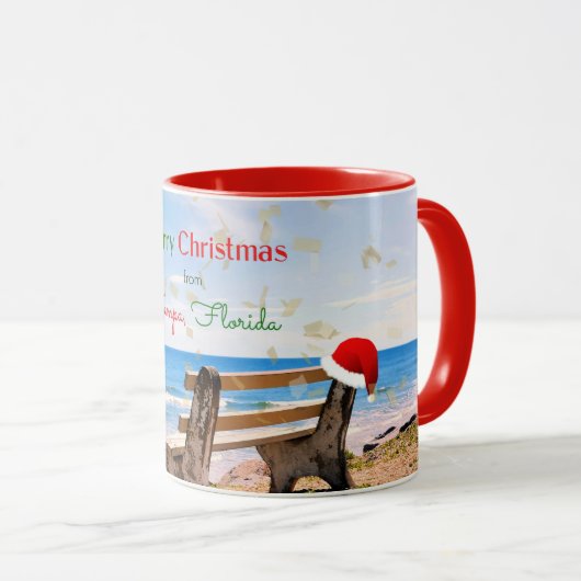 Mug Joyeux Noël de Tampa, FL (Devant droit)