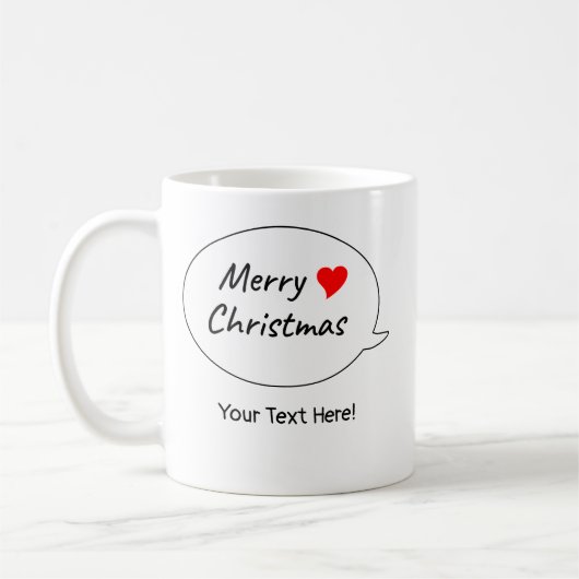 Mug Joyeux Noël de tout cœur (Gauche)