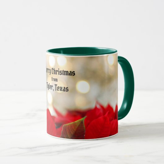 Mug Joyeux Noël de Tyler, Texas (Devant droit)